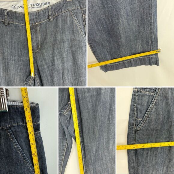 Tommy Hilfiger Denim Trousers Womens Size 8 Blue Gray Stretch Casual Straight - Picture 12 of 16